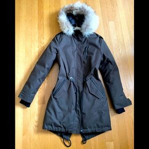 Mackage Rena Leather Trim Parka XS